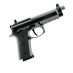 Single action 9mm pistol with two tone frame.
